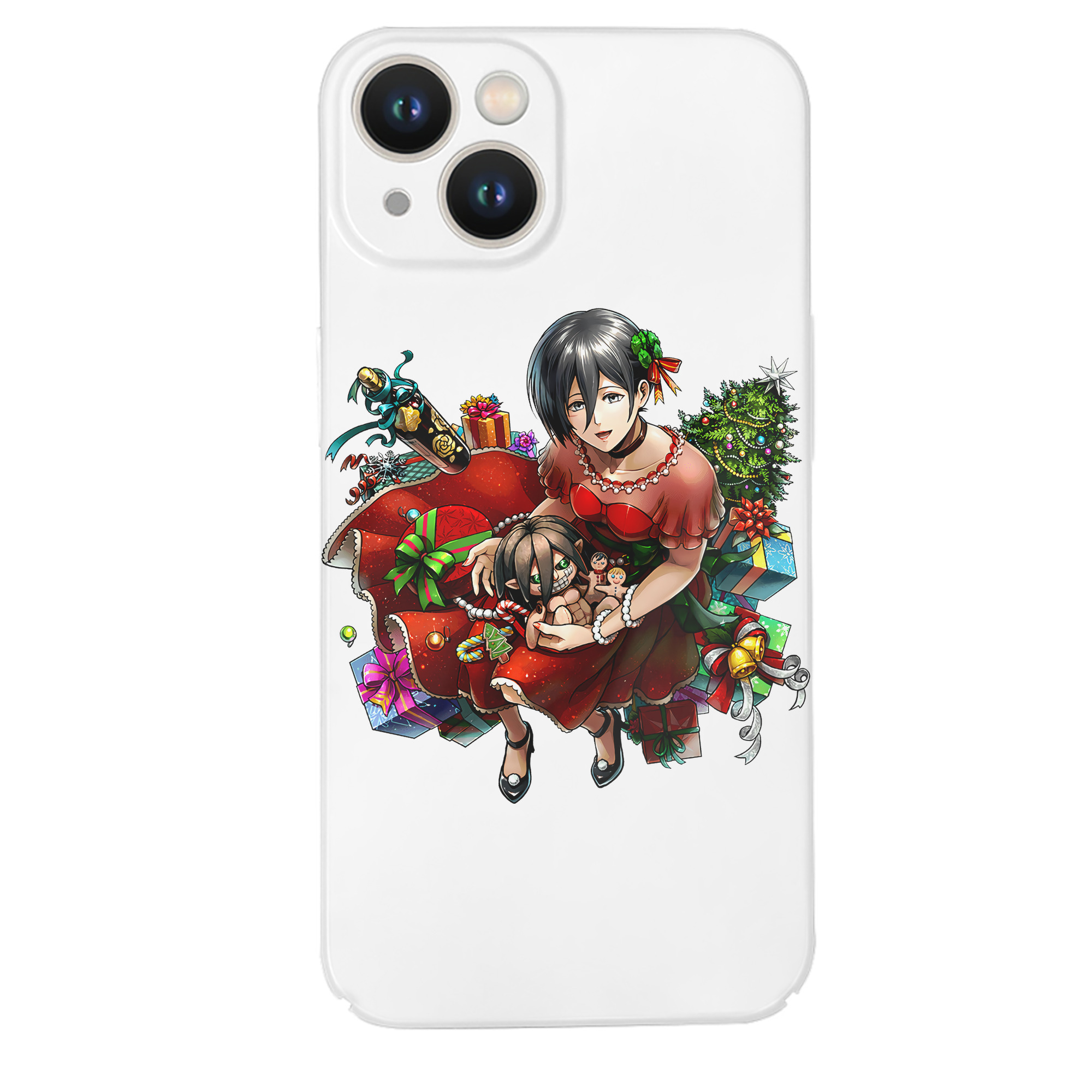 （画像用） 進撃の巨人 ミカサ·アッカーマン Attack on Titan Mikasa Ackerman 【iPhone 14シリーズ対応】ハードケース